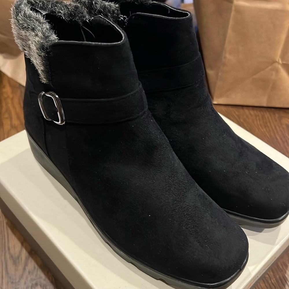 NEW Patrizia Fur Lined Booties 8.5 8 1/2